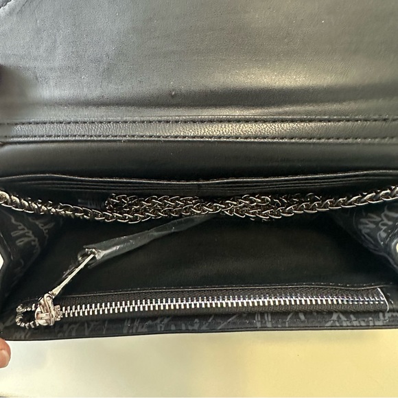 Madden Girl Black Crossbody Bag with Silver Accents. Set - Picture 4 of 6